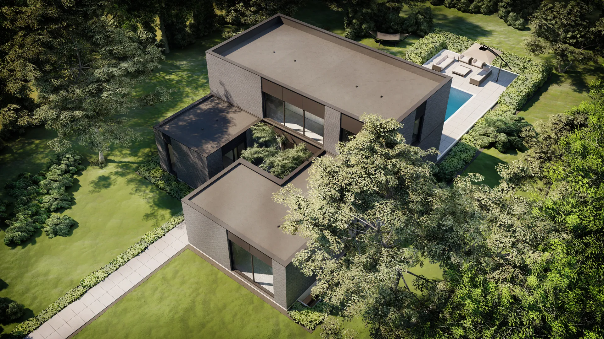 My Modern Home | House Design No23 | Aerial View of House Exterior.jpg