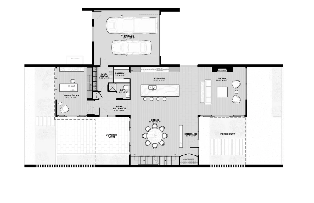 MMH - No.4 - MAIN FLOOR PLAN (OPTION 1 w GARAGE).png