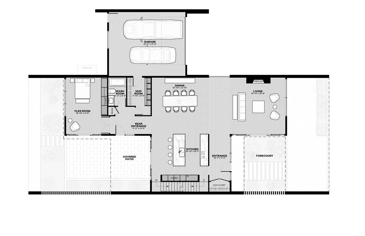 floor plans without dining room