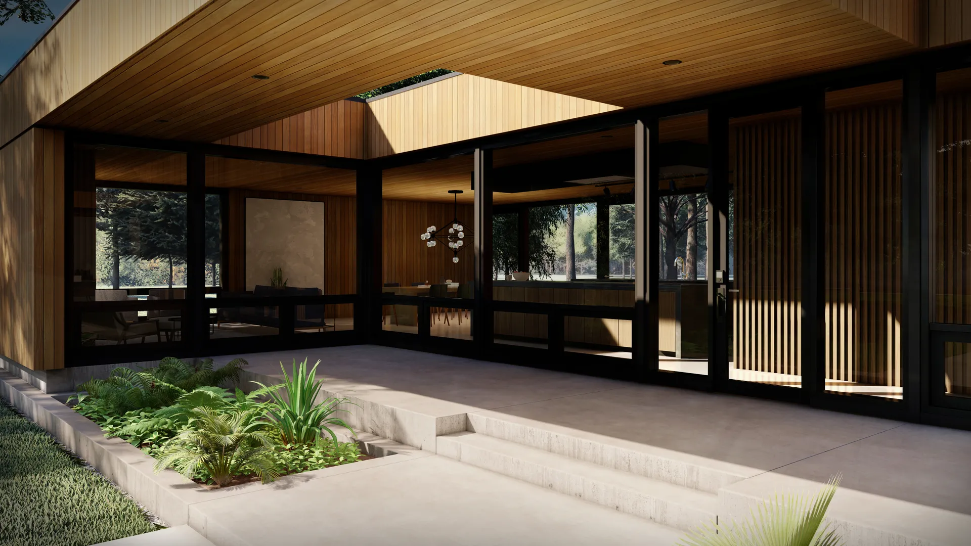 My Modern Home Plan No20-6-Entrance