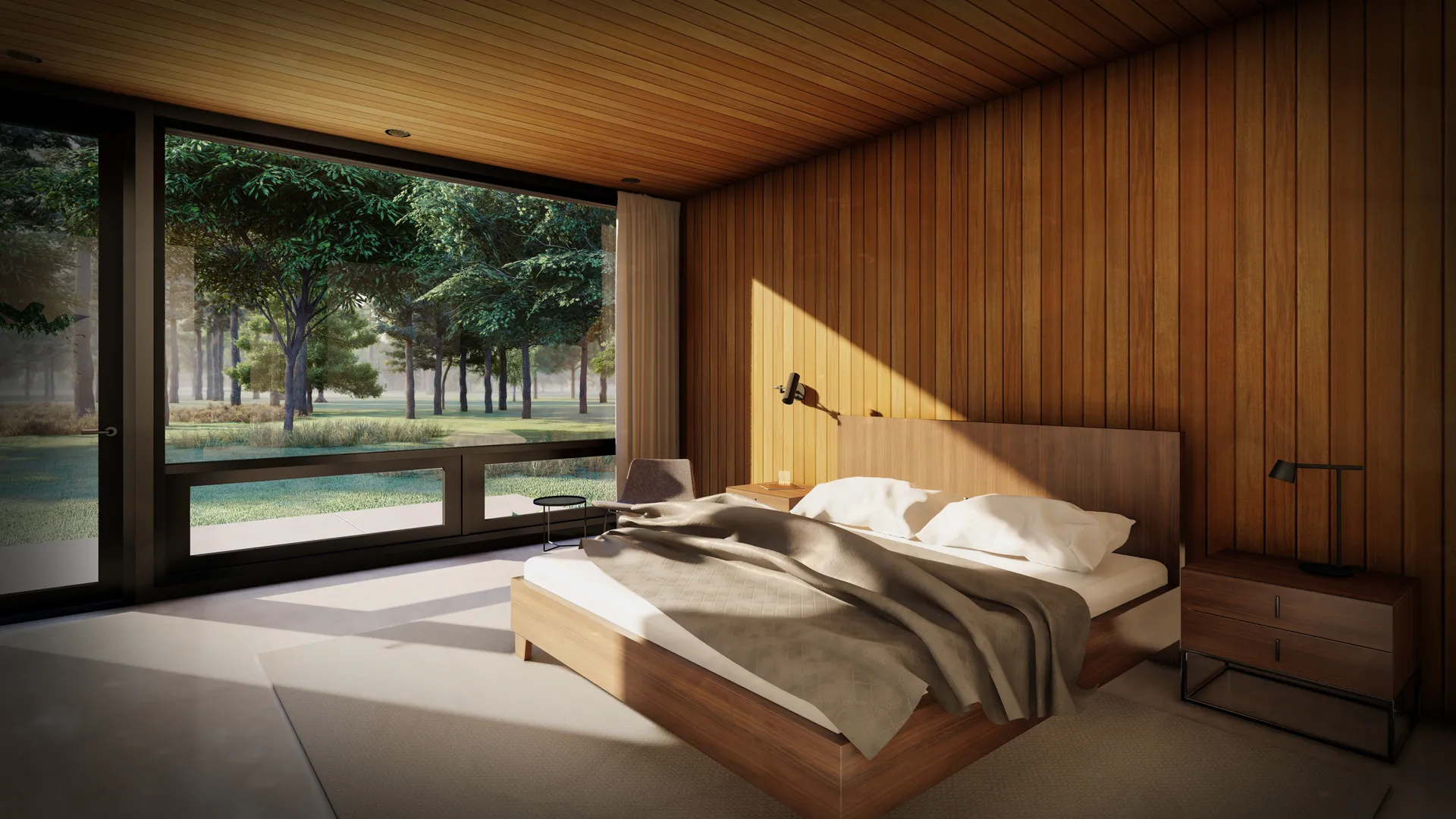 My Modern Home Plan No20-17-Master Bedroom