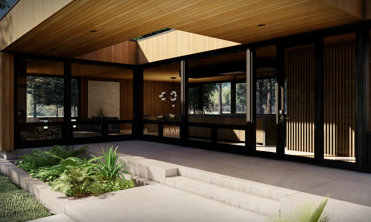 My Modern Home Plan No20-6-Entrance