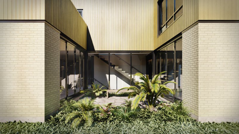 Courtyard House Plan | My Modern Home