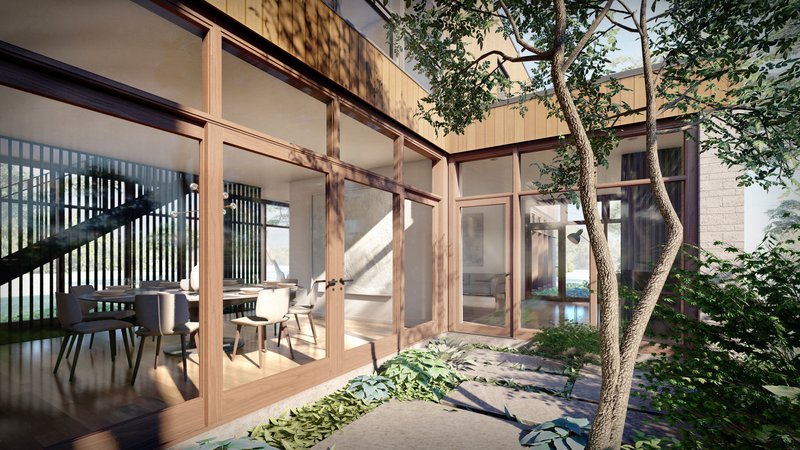 Courtyard House Plan | My Modern Home